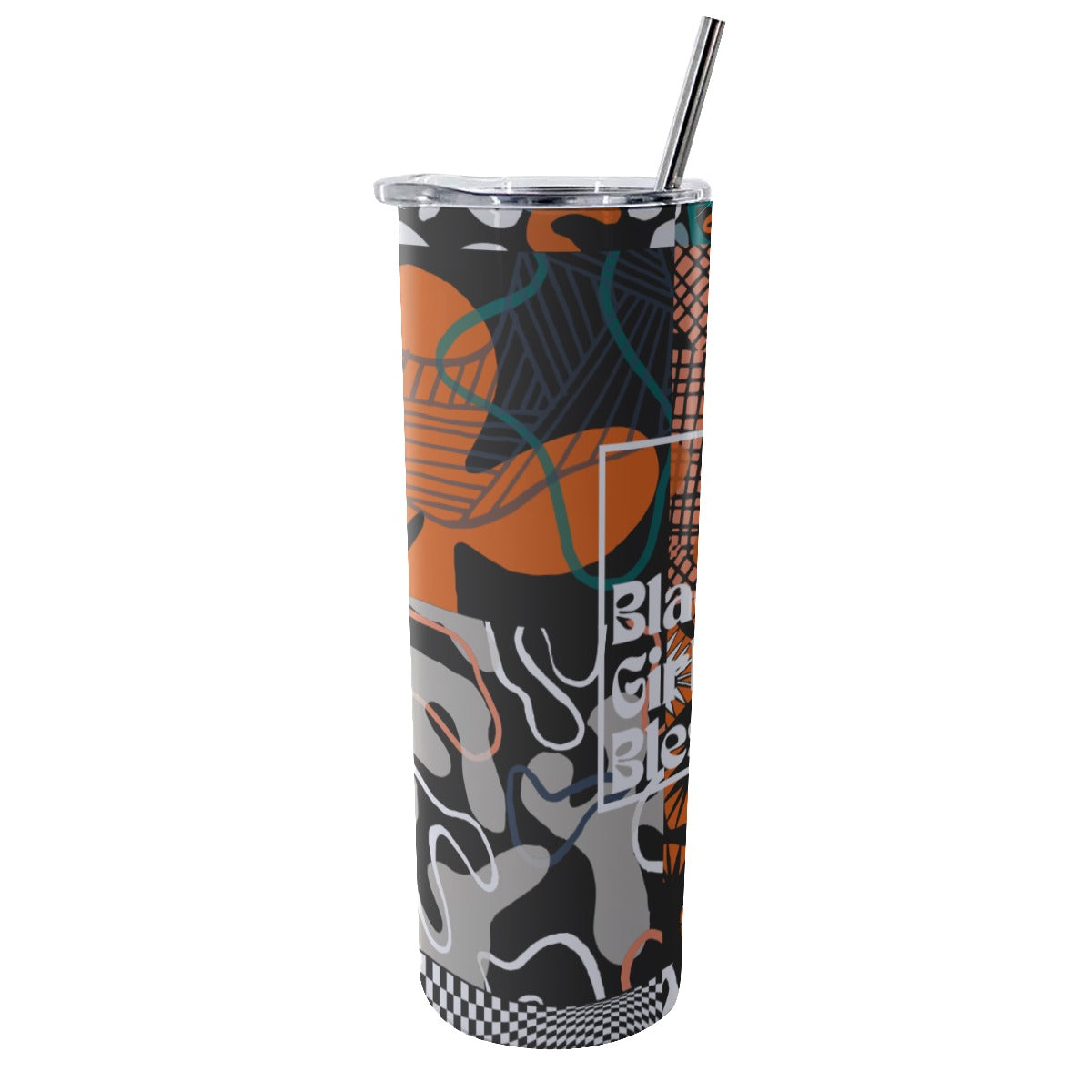 Glitter Tumbler With Stainless Steel Straw 20oz